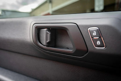 Solid Color Interior Door Handle Overlays (Printed Series) - 2021+ Bronco - 21BRNINTHANDLE-MB-21BRNINTHANDLE-GB-21BRNINTHANDLE-WHM-21BRNINTHANDLE-WHG-21BRNINTHANDLE-AMBM-  DRIVEN - 7