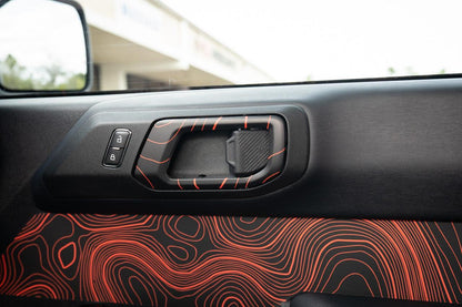 Topo Interior Door Handle Overlays - 2021+ Bronco - 21BRNINTHANDLE-TPAMBL-21BRNINTHANDLE-TPA51L-21BRNINTHANDLE-TPAZL-21BRNINTHANDLE-TPBOL-21BRNINTHANDLE-TPCGL-  DRIVEN - 6