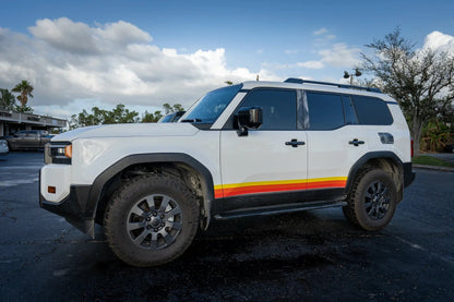 Side Window Blackout Overlays - 2024+ Land Cruiser - 24LANDRWBO-MB-24LANDRWBO-GB-24LANDRWBO-GD-24LANDRWBO-RD-24LANDRWBO-WH-  DRIVEN - 4