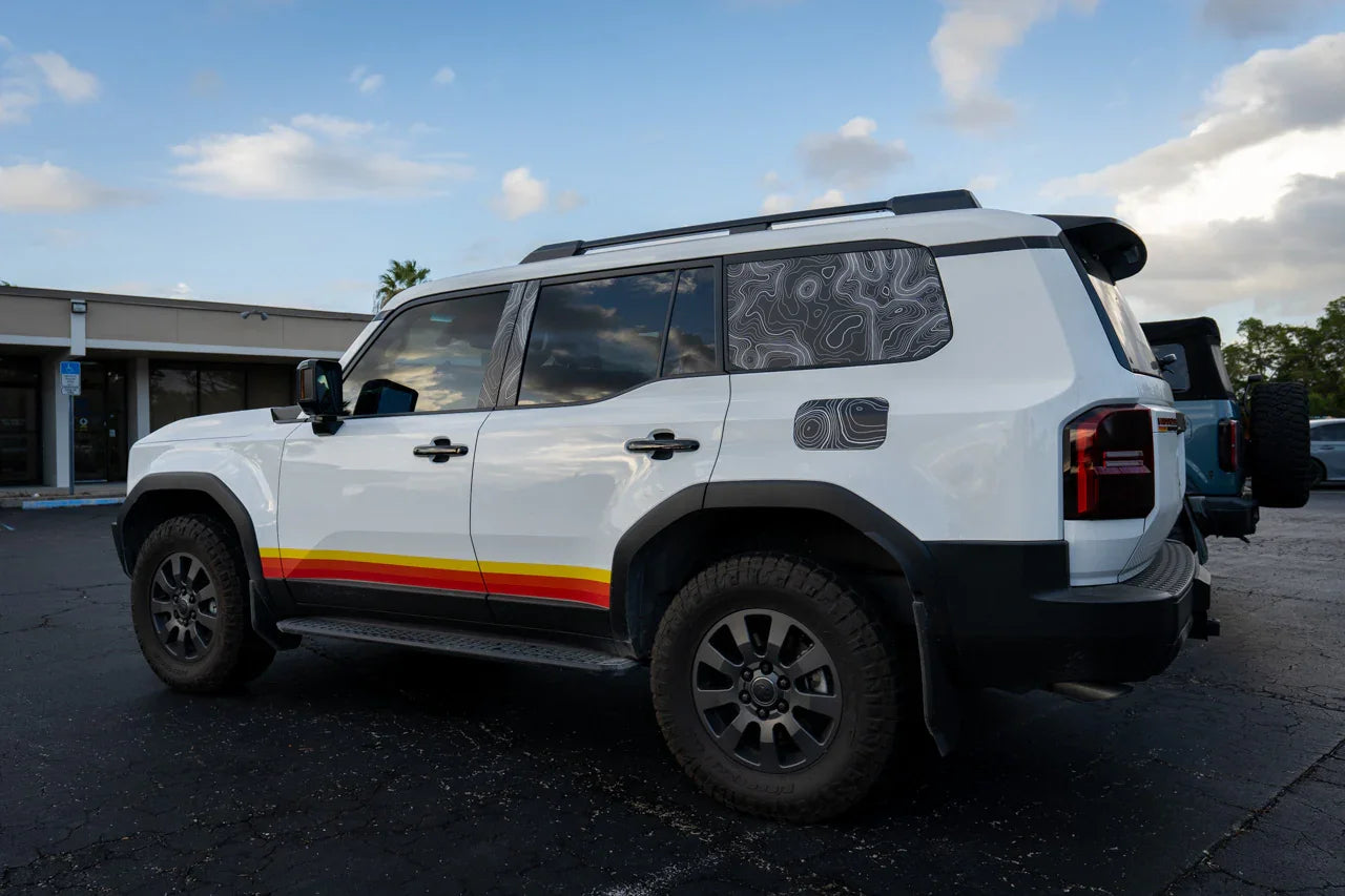 Topographic Rear Window Map Overlays - 2024+ Land Cruiser - 24LCRWTOPO-HB-24LCRWTOPO-A51-24LCRWTOPO-CAR-24LCRWTOPO-CO-24LCRWTOPO-DS-  DRIVEN - 2
