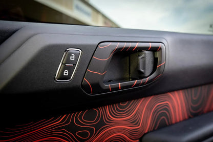 Topo Interior Door Handle Overlays - 2021+ Bronco - 21BRNINTHANDLE-TPAMBL-21BRNINTHANDLE-TPA51L-21BRNINTHANDLE-TPAZL-21BRNINTHANDLE-TPBOL-21BRNINTHANDLE-TPCGL-  DRIVEN - 8