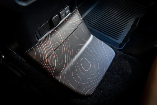 Topographic Rear Center Console Panel Protection - 2024+ Land Cruiser - 24LC250-RCC-TP.WH-24LC250-RCC-TP.JA-24LC250-RCC-TP.HB-24LC250-RCC-TP.VB-24LC250-RCC-TP.AG-  DRIVEN - 2