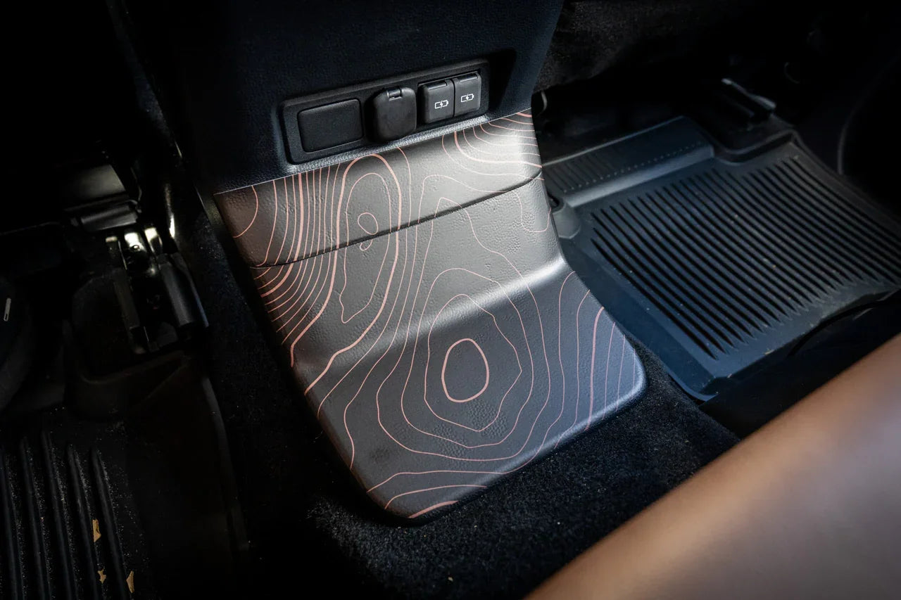 Topographic Rear Center Console Panel Protection - 2024+ Land Cruiser - 24LC250-RCC-TP.WH-24LC250-RCC-TP.JA-24LC250-RCC-TP.HB-24LC250-RCC-TP.VB-24LC250-RCC-TP.AG-  DRIVEN - 3
