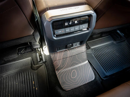 Topographic Rear Center Console Panel Protection - 2024+ Land Cruiser - 24LC250-RCC-TP.WH-24LC250-RCC-TP.JA-24LC250-RCC-TP.HB-24LC250-RCC-TP.VB-24LC250-RCC-TP.AG-  DRIVEN - 1