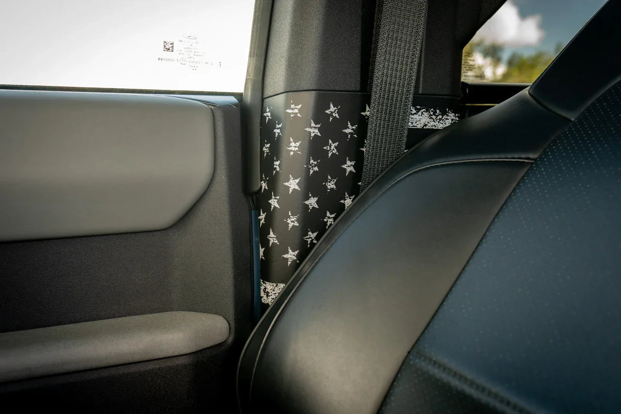 Freedom Series Seatbelt Trim Protector - 2021+ Bronco - 21BRNDASH3FREE-BW-sku-49941938110783-21BRNDASH3FREE-TBL-21BRNDASH3FREE-TRL-21BRNDASH3FREE-TGL-  DRIVEN - 1