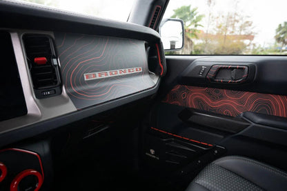 Topo 3 Piece Dash Kit (Printed Series) - 2021+ Bronco - 21BRNDASH3PC-TPAMBL-21BRNDASH3PC-TPA51L-21BRNDASH3PC-TPAZL-21BRNDASH3PC-TPCGL-21BRNDASH3PC-TPCBNL-  DRIVEN - 9