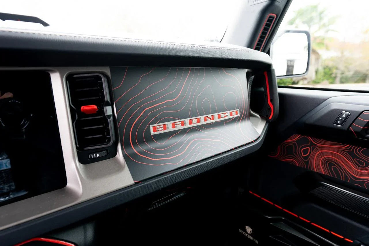 Topo 3 Piece Dash Kit (Printed Series) - 2021+ Bronco - 21BRNDASH3PC-TPAMBL-21BRNDASH3PC-TPA51L-21BRNDASH3PC-TPAZL-21BRNDASH3PC-TPCGL-21BRNDASH3PC-TPCBNL-  DRIVEN - 10