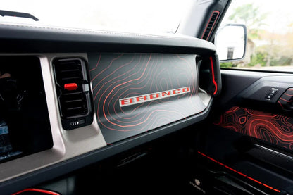 Topo 3 Piece Dash Kit (Printed Series) - 2021+ Bronco - 21BRNDASH3PC-TPAMBL-21BRNDASH3PC-TPA51L-21BRNDASH3PC-TPAZL-21BRNDASH3PC-TPCGL-21BRNDASH3PC-TPCBNL-  DRIVEN - 10