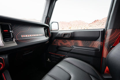 Topo 3 Piece Dash Kit (Printed Series) - 2021+ Bronco - 21BRNDASH3PC-TPAMBL-21BRNDASH3PC-TPA51L-21BRNDASH3PC-TPAZL-21BRNDASH3PC-TPCGL-21BRNDASH3PC-TPCBNL-  DRIVEN - 4