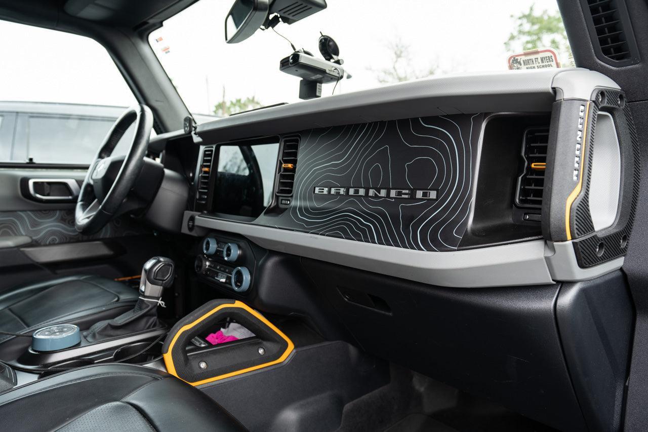 Topo 3 Piece Dash Kit (Printed Series) - 2021+ Bronco - 21BRNDASH3PC-TPAMBL-21BRNDASH3PC-TPA51L-21BRNDASH3PC-TPAZL-21BRNDASH3PC-TPCGL-21BRNDASH3PC-TPCBNL-  DRIVEN - 17