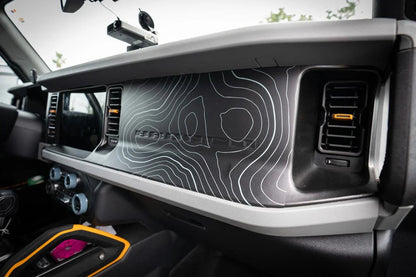 Topo 3 Piece Dash Kit (Printed Series) - 2021+ Bronco - 21BRNDASH3PC-TPAMBL-21BRNDASH3PC-TPA51L-21BRNDASH3PC-TPAZL-21BRNDASH3PC-TPCGL-21BRNDASH3PC-TPCBNL-  DRIVEN - 5