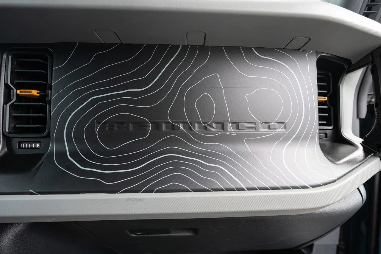 Topo 3 Piece Dash Kit (Printed Series) - 2021+ Bronco - 21BRNDASH3PC-TPAMBL-21BRNDASH3PC-TPA51L-21BRNDASH3PC-TPAZL-21BRNDASH3PC-TPCGL-21BRNDASH3PC-TPCBNL-  DRIVEN - 2