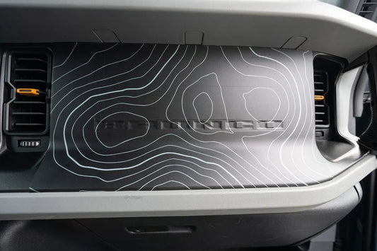 Topo 3 Piece Dash Kit (Printed Series) - 2021+ Bronco - 21BRNDASH3PC-TPAMBL-21BRNDASH3PC-TPA51L-21BRNDASH3PC-TPAZL-21BRNDASH3PC-TPCGL-21BRNDASH3PC-TPCBNL-  DRIVEN - 2