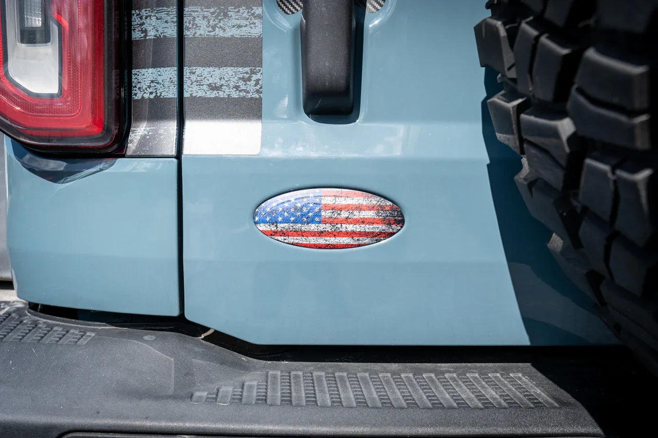 Freedom Series Rear Oval Overlays - 2021+ Bronco - sku-49942740369727-21BRNOVALFREE-BW-sku-49942241378623-21BRNDASH3FREE-TBL-21BRNDASH3FREE-TRL-  DRIVEN - 10