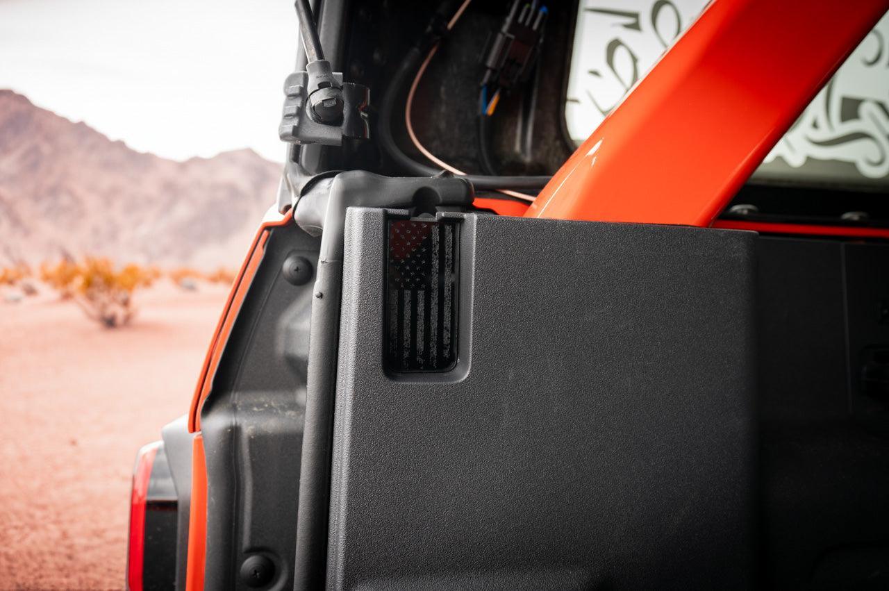 Laser Series Acrylic Covers for Soft Top Ready Holes - 2021+ Bronco - 21BRNSFTTPRDYCVR-PL-21BRNSFTTPRDYCVR-DAF-21BRNSFTTPRDYCVR-SAS-21BRNSFTTPRDYCVR-SASV2-  DRIVEN - 2