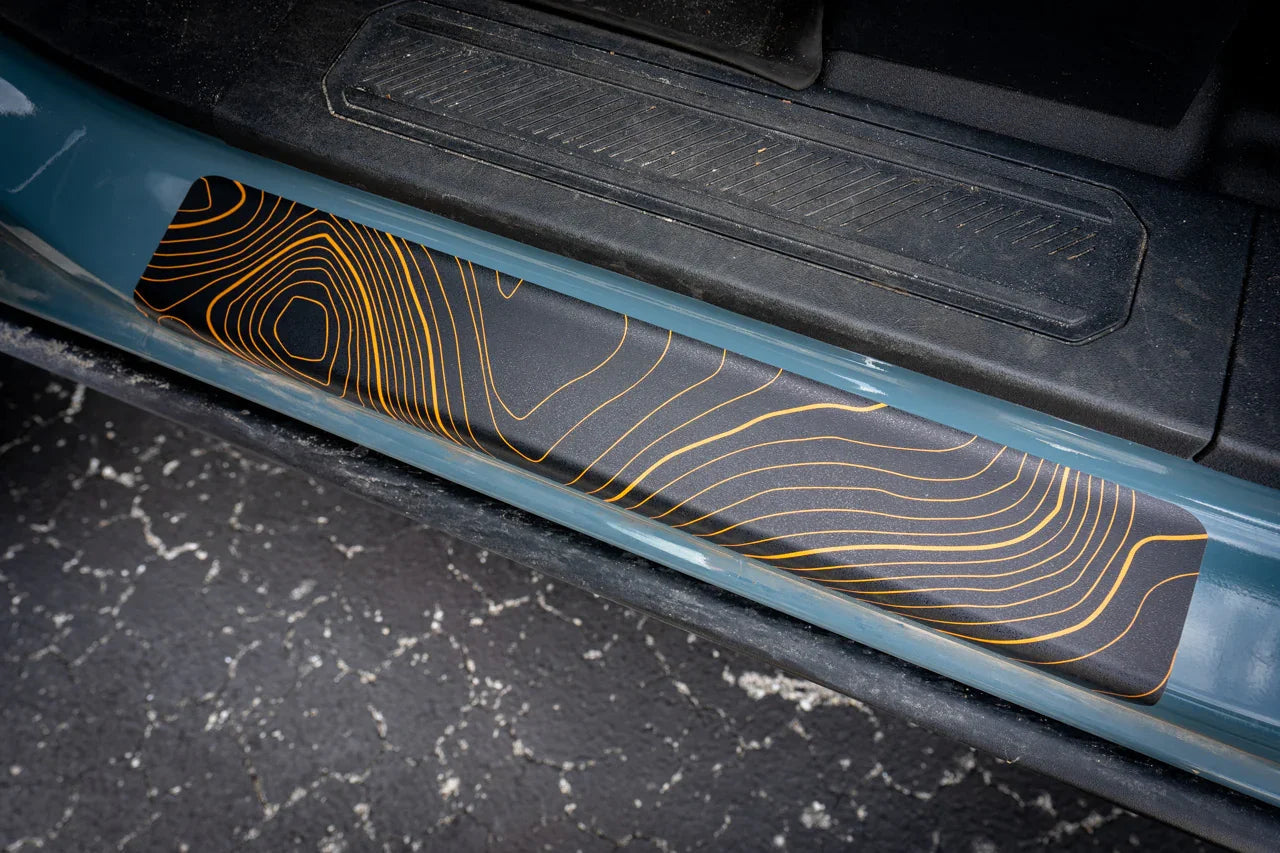 Croc Strips Door Sill Protectors - 2021+ Bronco - 21BRONCODS-CMB4-21BRONCODS-CMB2-21BRONCODS-TP4-sku-50006860890431-21BRONCODS-SAS4-  DRIVEN - 4