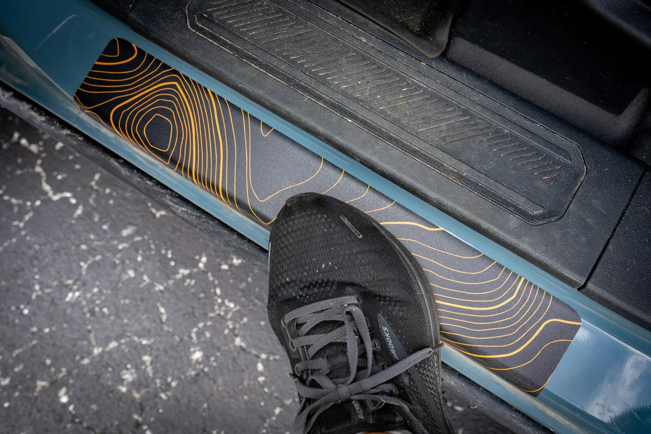 Croc Strips Door Sill Protectors - 2021+ Bronco - 21BRONCODS-CMB4-21BRONCODS-CMB2-21BRONCODS-TP4-sku-50006860890431-21BRONCODS-SAS4-  DRIVEN - 1