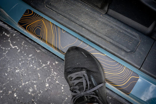 Croc Strips Door Sill Protectors - 2021+ Bronco - 21BRONCODS-CMB4-21BRONCODS-CMB2-21BRONCODS-TP4-sku-50006860890431-21BRONCODS-SAS4-  DRIVEN - 1