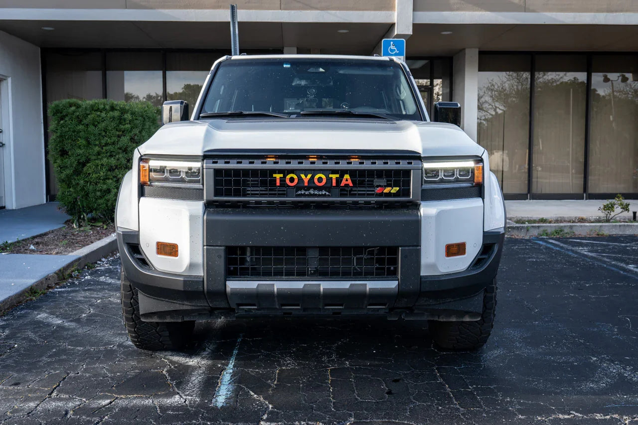 Tri Color Topographic Grille Emblem - 2024+ Land Cruiser / 2016-2013 Tacoma - SFB24LCTRIBAR-TRD-  DRIVEN - 3