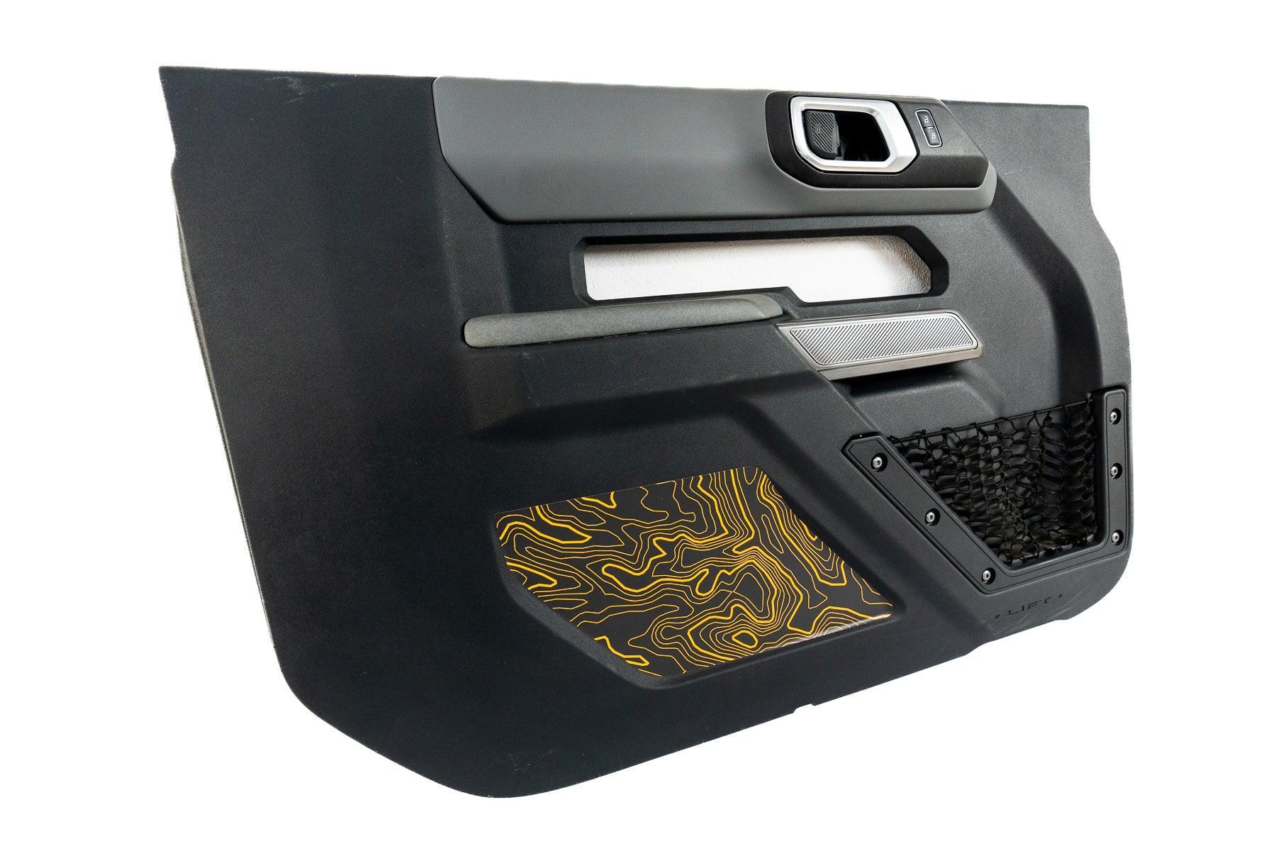 Topo Interior Lower Door Card Insert Overlays (Printed Series) - 2021+ Bronco 2 Door - 21BRNINTDRFL2-TPAMBL-21BRNINTDRFL2-TPA51L-21BRNINTDRFL2-TPAZL-21BRNINTDRFL2-TPBOL-21BRNINTDRFL2-TPCGL-  DRIVEN - 1