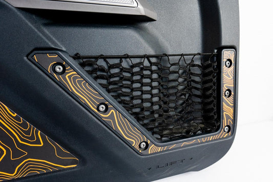 Topo Front Door Net Trim Overlay Kit (Printed Series) - 2021+ Bronco - 21BRNFTNET-TPAMBL-21BRNFTNET-TPA51L-21BRNFTNET-TPAZL-21BRNFTNET-TPCGL-21BRNFTNET-TPCBNL-  DRIVEN - 1