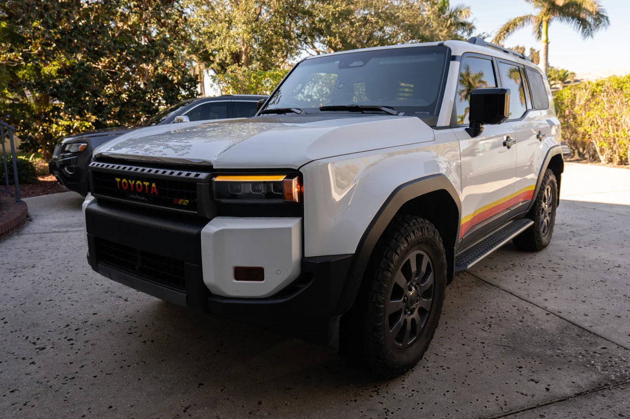 DRL Bar Overlays - 2024+ Land Cruiser - 24LCDRL-TOPO-24LCDRL-OR-  DRIVEN - 4