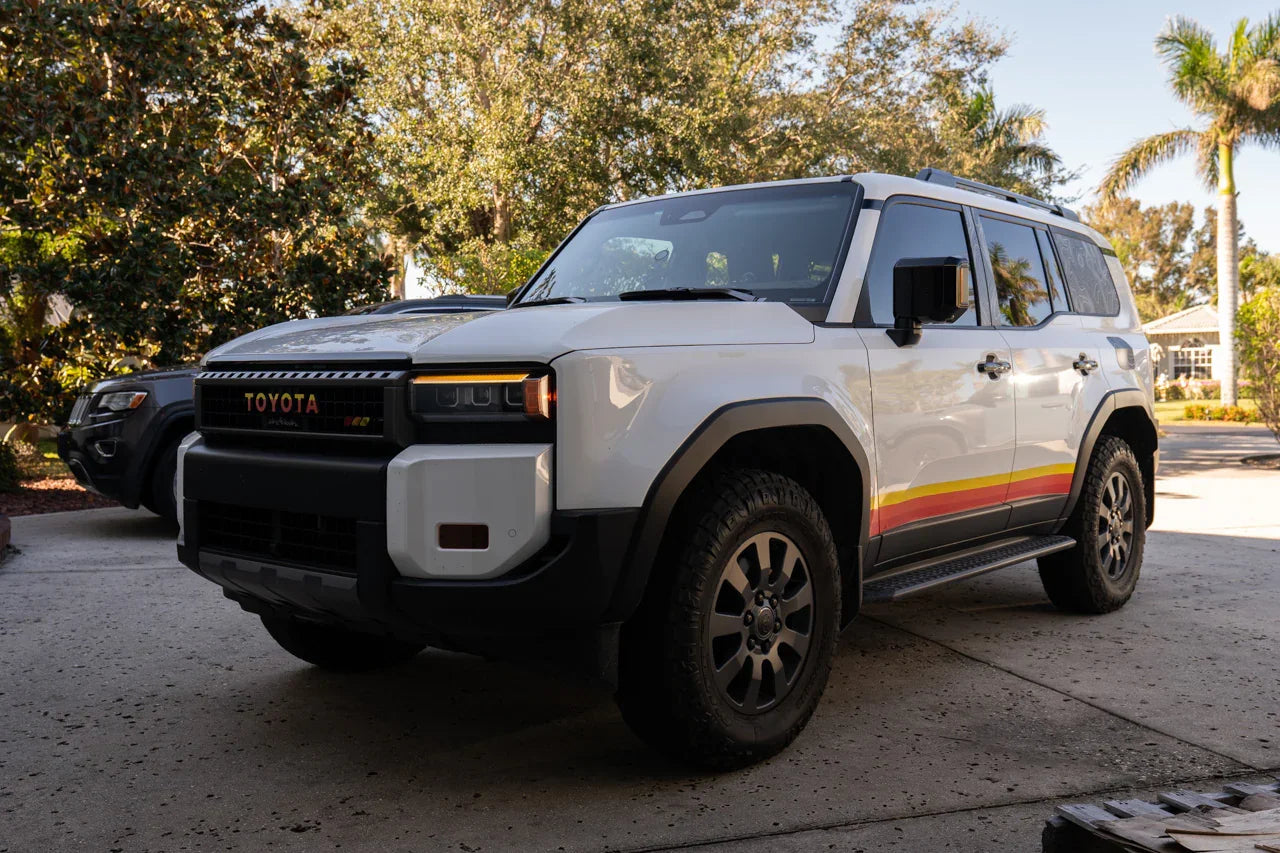 DRL Bar Overlays - 2024+ Land Cruiser - 24LCDRL-TOPO-24LCDRL-OR-  DRIVEN - 9