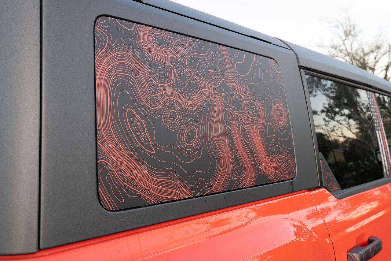 Topo Hardtop Side Window Overlays - 2021+ Bronco 4 Door - 21BRONCO4DRHDTP-TPAMB-21BRONCO4DRHDTPP-TPAMB-21BRONCO4DRHDTP-TPA51L-21BRONCO4DRHDTPP-TPA51L-21BRONCO4DRHDTP-TPAZL-  DRIVEN - 1