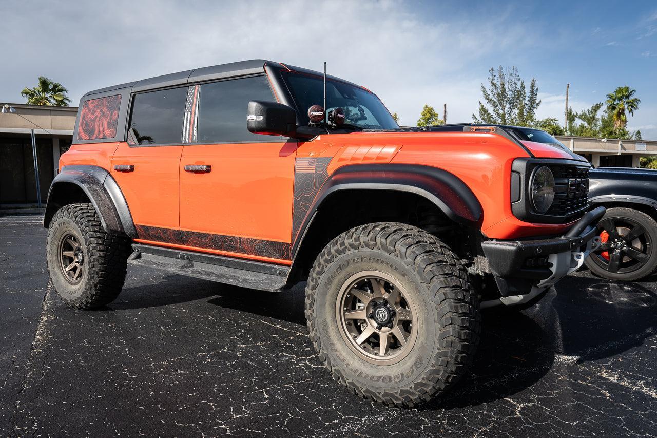 Topo Hardtop Side Window Overlays - 2021+ Bronco 4 Door - 21BRONCO4DRHDTP-TPAMB-21BRONCO4DRHDTPP-TPAMB-21BRONCO4DRHDTP-TPA51L-21BRONCO4DRHDTPP-TPA51L-21BRONCO4DRHDTP-TPAZL-  DRIVEN - 16