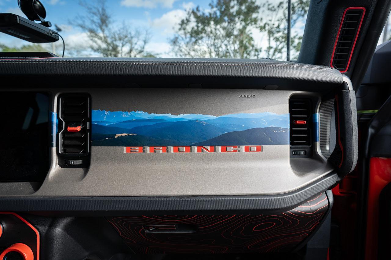 Infinity Landscape 3 Piece Dash Kit (Printed Series) - 2021+ Bronco - 21BROINFINITEDASH-DR1-21BROINFINITEDASH-MTN1-21BROINFINITEDASH-DR2-21BROINFINITEDASH-SD1-21BROINFINITEDASH-BC1-  DRIVEN - 20