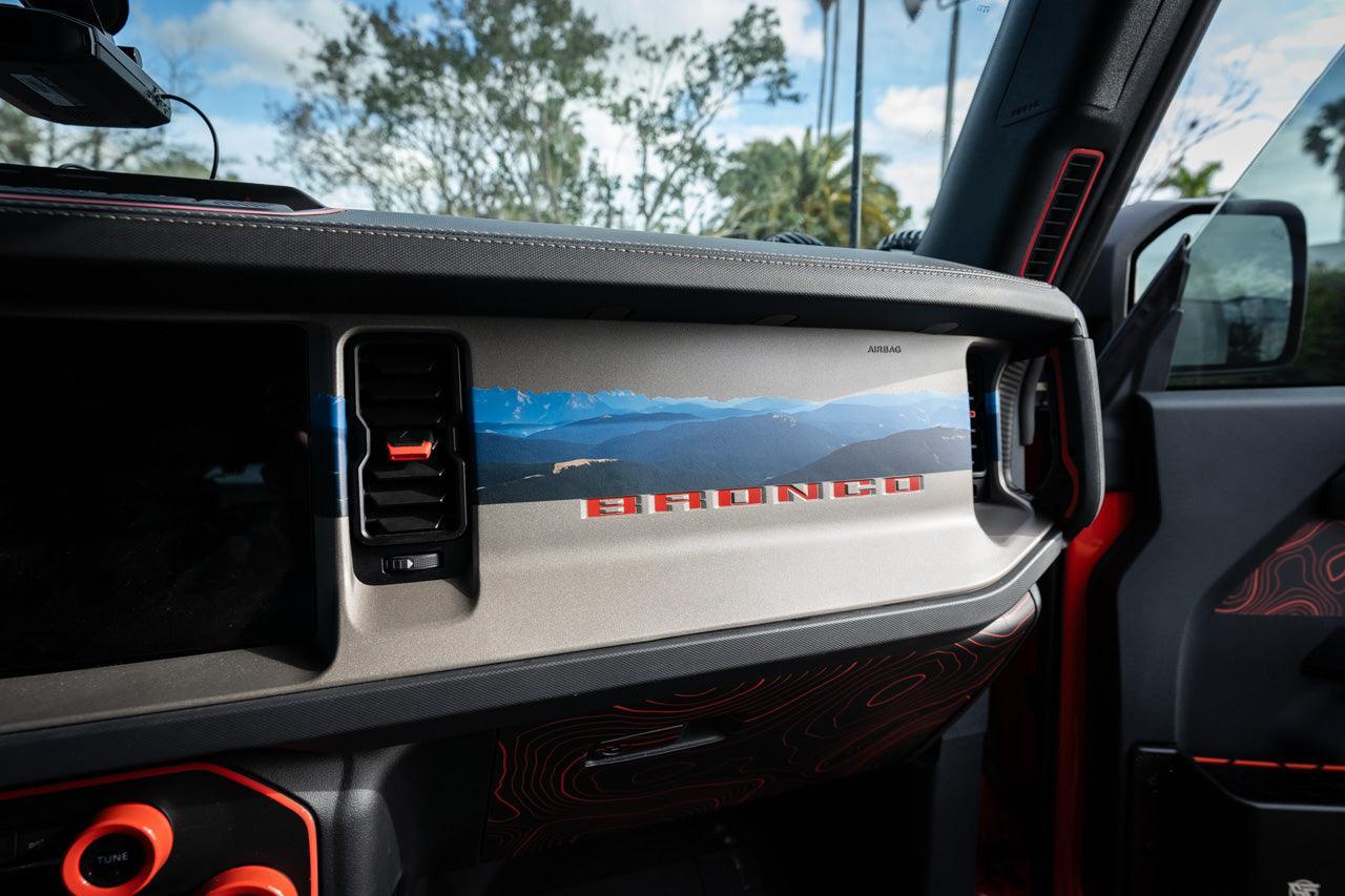 Infinity Landscape 3 Piece Dash Kit (Printed Series) - 2021+ Bronco - 21BROINFINITEDASH-DR1-21BROINFINITEDASH-MTN1-21BROINFINITEDASH-DR2-21BROINFINITEDASH-SD1-21BROINFINITEDASH-BC1-  DRIVEN - 29