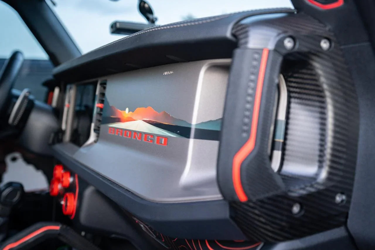 Infinity Landscape 3 Piece Dash Kit (Printed Series) - 2021+ Bronco - 21BROINFINITEDASH-DR1-21BROINFINITEDASH-MTN1-21BROINFINITEDASH-DR2-21BROINFINITEDASH-SD1-21BROINFINITEDASH-BC1-  DRIVEN - 10