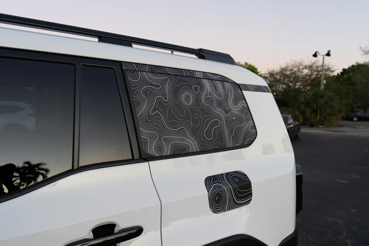 Topographic Rear Trim Overlays (6pcs) - 2024+ Land Cruiser / GX 550 - 24LC250RTRIM6PC-WH-24LC250RTRIM6PC-ARG-24LC250RTRIM6PC-CBNG-24LC250RTRIM6PC-CG-24LC250RTRIM6PC-DS-  DRIVEN - 5