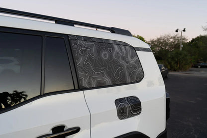 Topographic Rear Trim Overlays (6pcs) - 2024+ Land Cruiser / GX 550 - 24LC250RTRIM6PC-WH-24LC250RTRIM6PC-ARG-24LC250RTRIM6PC-CBNG-24LC250RTRIM6PC-CG-24LC250RTRIM6PC-DS-  DRIVEN - 5