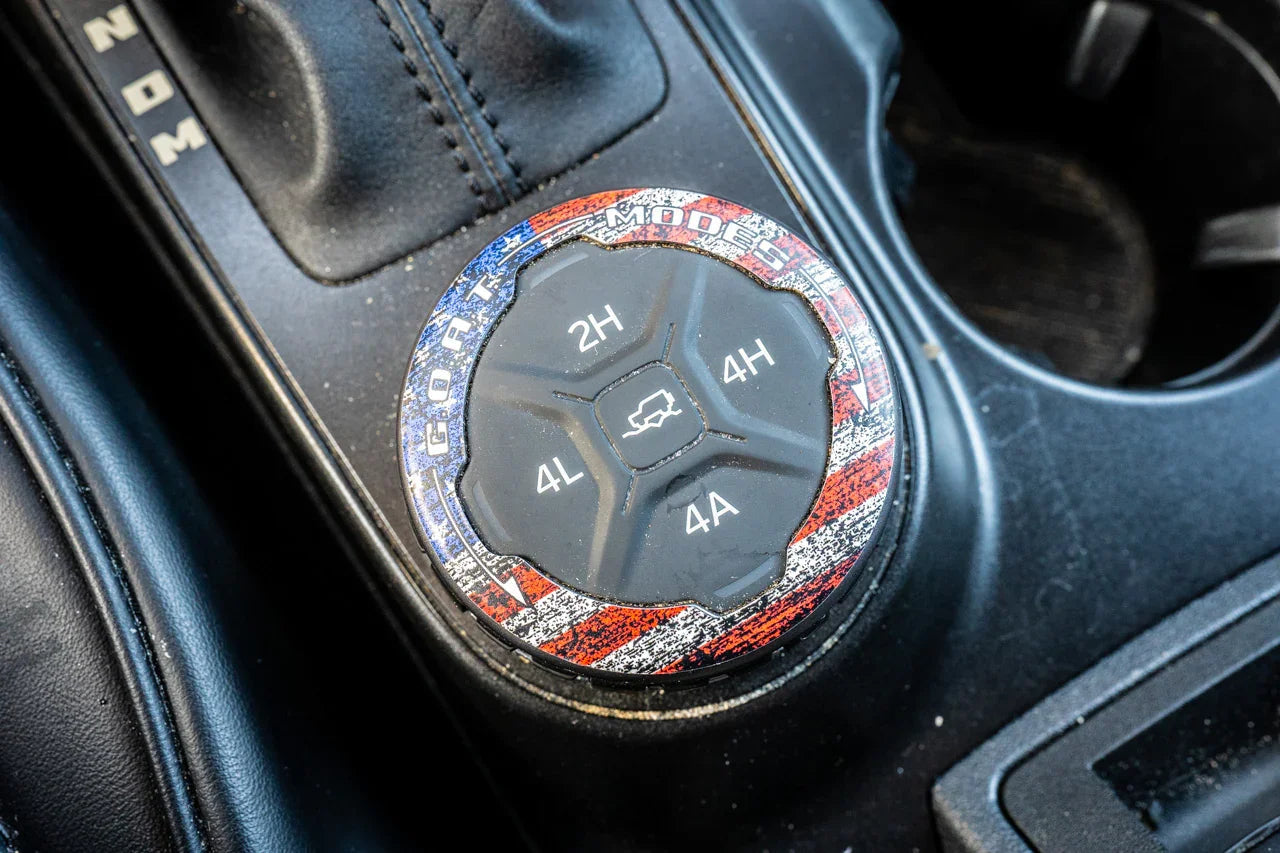 Freedom Series GOAT Mode Dial Ring Overlay - 2021+ Bronco - sku-50073285198143-sku-50073285230911-sku-50073285263679-sku-50073285296447-sku-50073285329215-  DRIVEN - 1