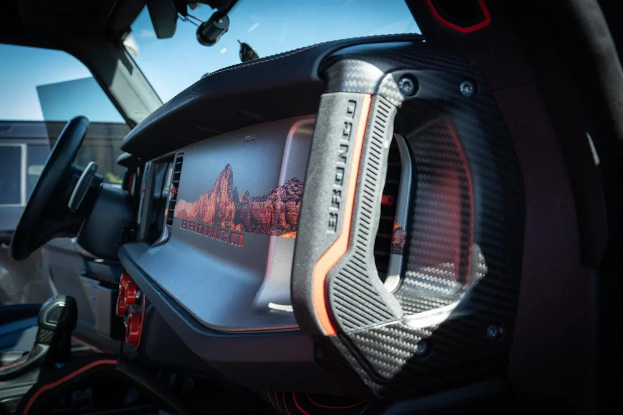 Infinity Landscape 3 Piece Dash Kit (Printed Series) - 2021+ Bronco - 21BROINFINITEDASH-DR1-21BROINFINITEDASH-MTN1-21BROINFINITEDASH-DR2-21BROINFINITEDASH-SD1-21BROINFINITEDASH-BC1-  DRIVEN - 12