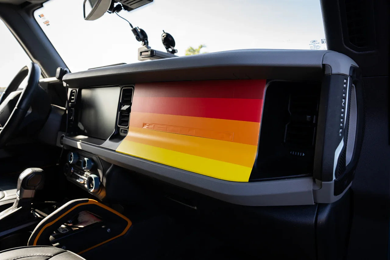 Sunset Dash Overlay - 2021+ Bronco - 21BRNDASHSUNSET-  DRIVEN - 5