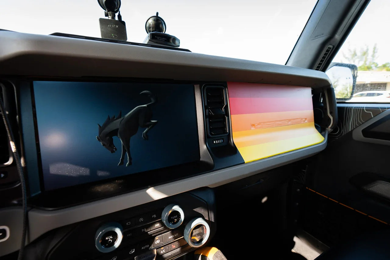 Sunset Dash Overlay - 2021+ Bronco - 21BRNDASHSUNSET-  DRIVEN - 4