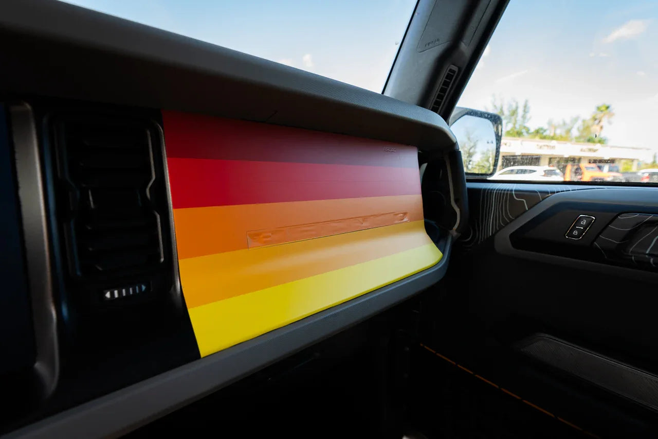 Sunset Dash Overlay - 2021+ Bronco - 21BRNDASHSUNSET-  DRIVEN - 6