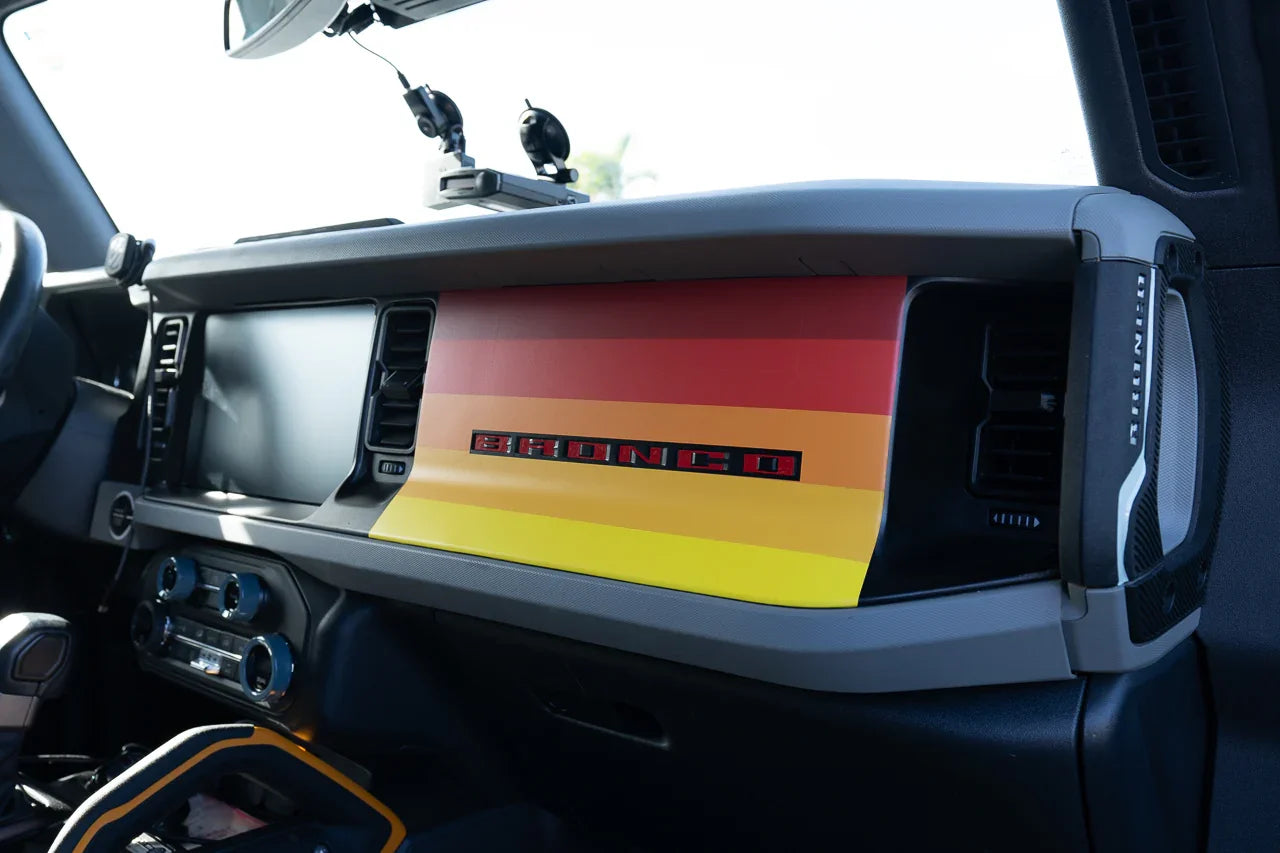 Sunset Dash Overlay - 2021+ Bronco - 21BRNDASHSUNSET-  DRIVEN - 1