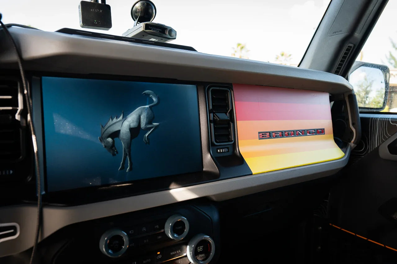 Sunset Dash Overlay - 2021+ Bronco - 21BRNDASHSUNSET-  DRIVEN - 3