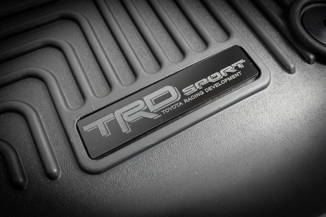 "TRD Sport" Husky Floor Mat Logo (Etched Acrylic) - Universal - UNIVERSALHUKSY-TRDS-  DRIVEN - 1