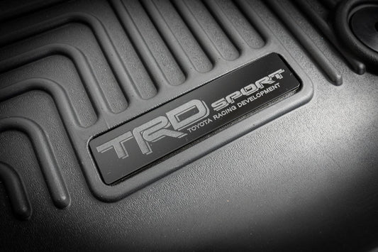 "TRD Sport" Husky Floor Mat Logo (Etched Acrylic) - Universal - UNIVERSALHUKSY-TRDS-  DRIVEN - 1
