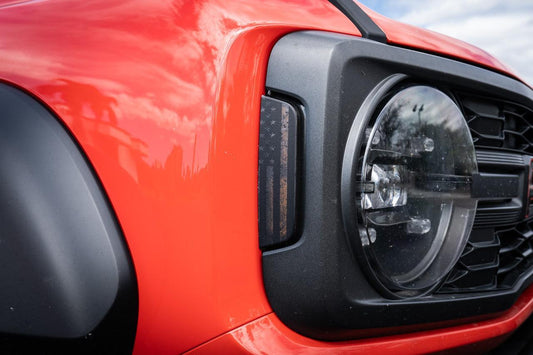 Distressed American Flag Sidemarker Overlays - 2021+ Bronco (ALL) - 21BRONCOSMFRDS-DAF-21BRONCOSMFRDS-DAFR-21BRONCOSMFRDS-DAFFR-  DRIVEN - 1