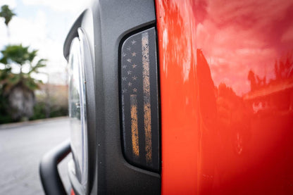 Distressed American Flag Sidemarker Overlays - 2021+ Bronco (ALL) - 21BRONCOSMFRDS-DAF-21BRONCOSMFRDS-DAFR-21BRONCOSMFRDS-DAFFR-  DRIVEN - 4