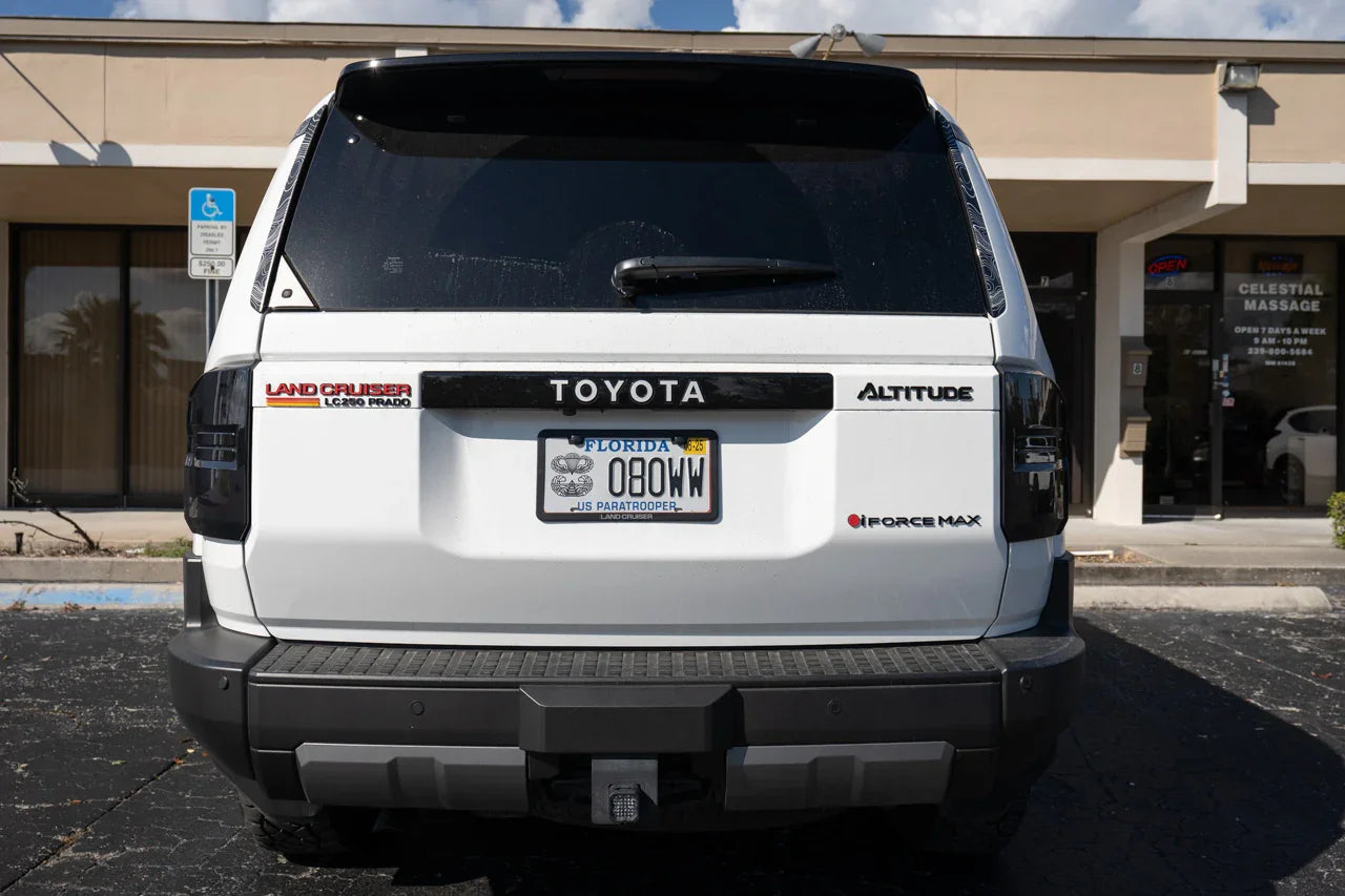 Black iForceMax Acrylic Tailgate Emblem - 2024+ Land Cruiser - 24LC250-IFRORCEMAX-  DRIVEN - 7
