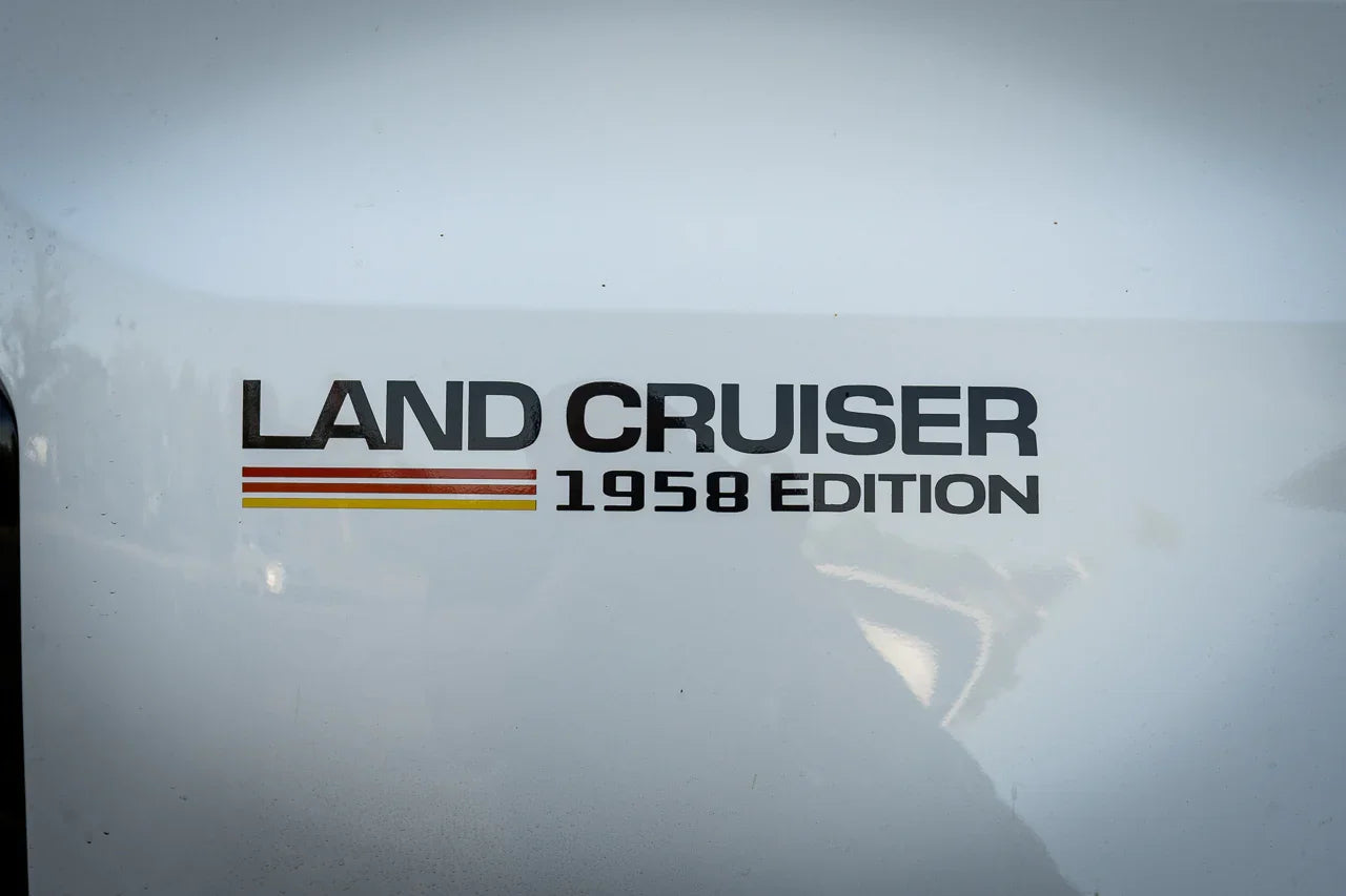 1958 Press Release Style Rear Fender Vinyl Decal Kit (Pair) - 2024+ Land Cruiser 1958 - 24LC250-RFEN-1958-  DRIVEN - 1