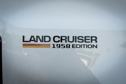 1958 Press Release Style Rear Fender Vinyl Decal Kit (Pair) - 2024+ Land Cruiser 1958 - 24LC250-RFEN-1958-  DRIVEN - 1