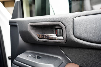 Topographic Interior Door Handle Overlays - 2024+ Land Cruiser - 24LC250-IDH-TP.WH-24LC250-IDH-TP.JA-24LC250-IDH-TP.HB-24LC250-IDH-TP.VB-24LC250-IDH-TP.AG-  DRIVEN - 3