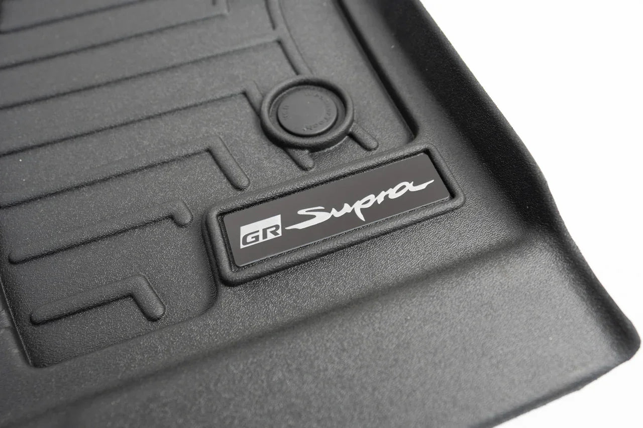 GR Supra Emblem Inserts for Weathertech Floor Mats (Single) - 2020+ Supra - A90WTMATLOGO-RD-A90WTMATLOGO-SI-A90WTMATLOGO-BK-A90WTMATLOGO-ME-A90WTMATLOGO-  DRIVEN - 2